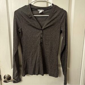 Athleta Ribbed Henley, size xsmall